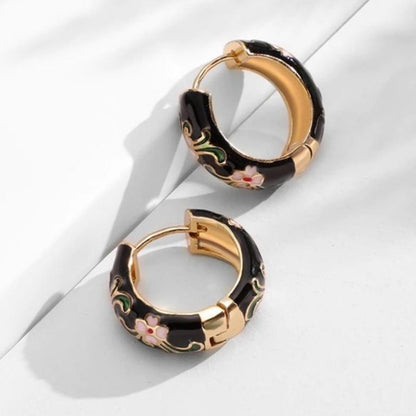 Bijoux Fleurs Noir Luxe