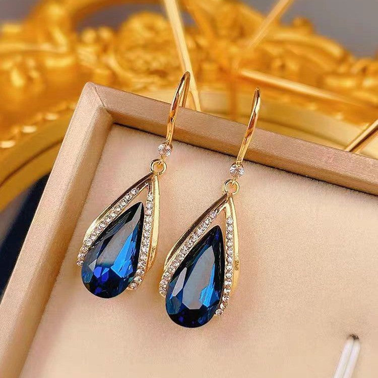 Boucles d'oreilles Azura en forme de goutte en or