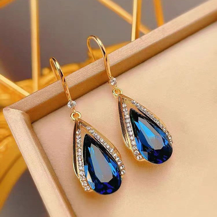 Boucles d'oreilles Azura en forme de goutte en or