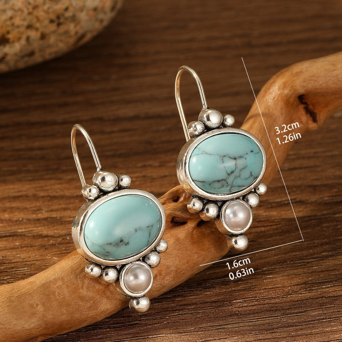 Boucles d'oreilles Briselle rivage en or blanc