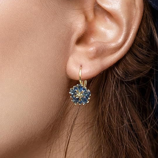 Boucles d'oreilles Calina fleur en or