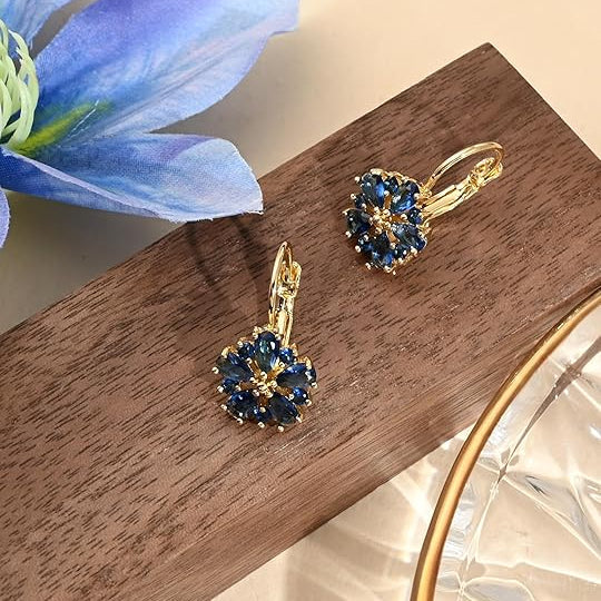Boucles d'oreilles Calina fleur en or