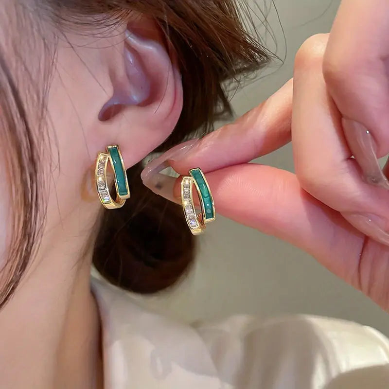 Boucles d'oreilles Chloé Feuillage en or