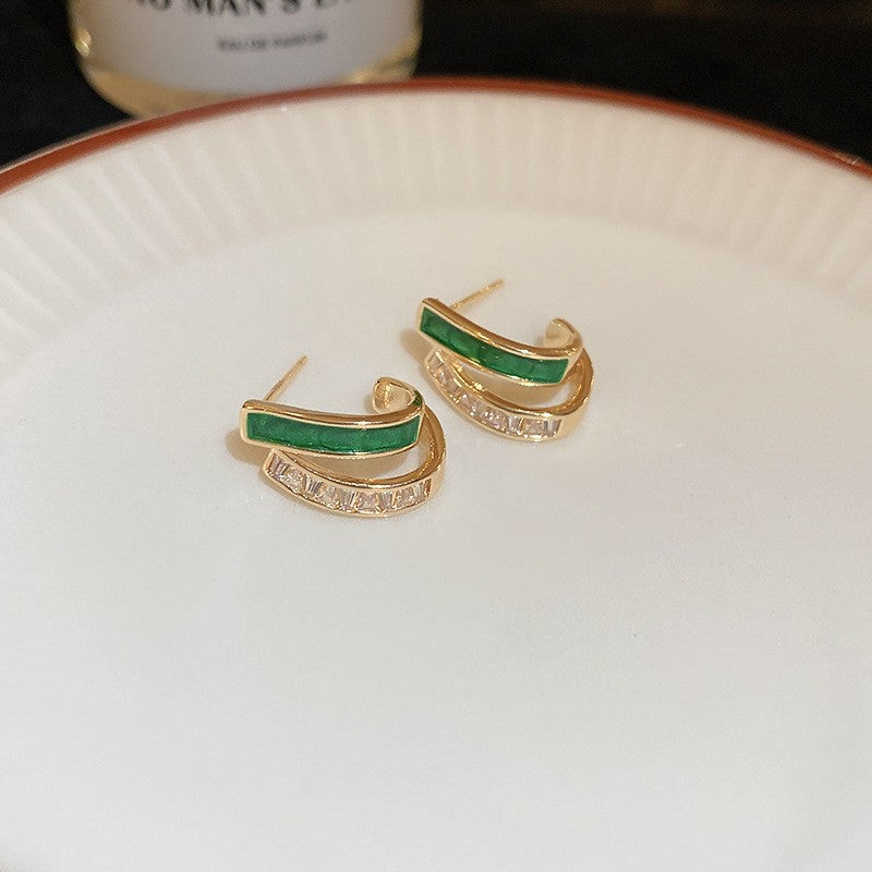 Boucles d'oreilles Chloé Feuillage en or
