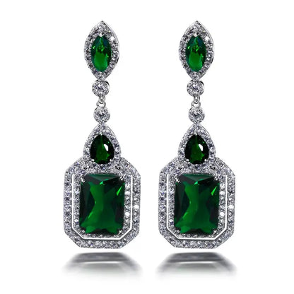 Boucles d'oreilles Clarion Verdance | Or blanc