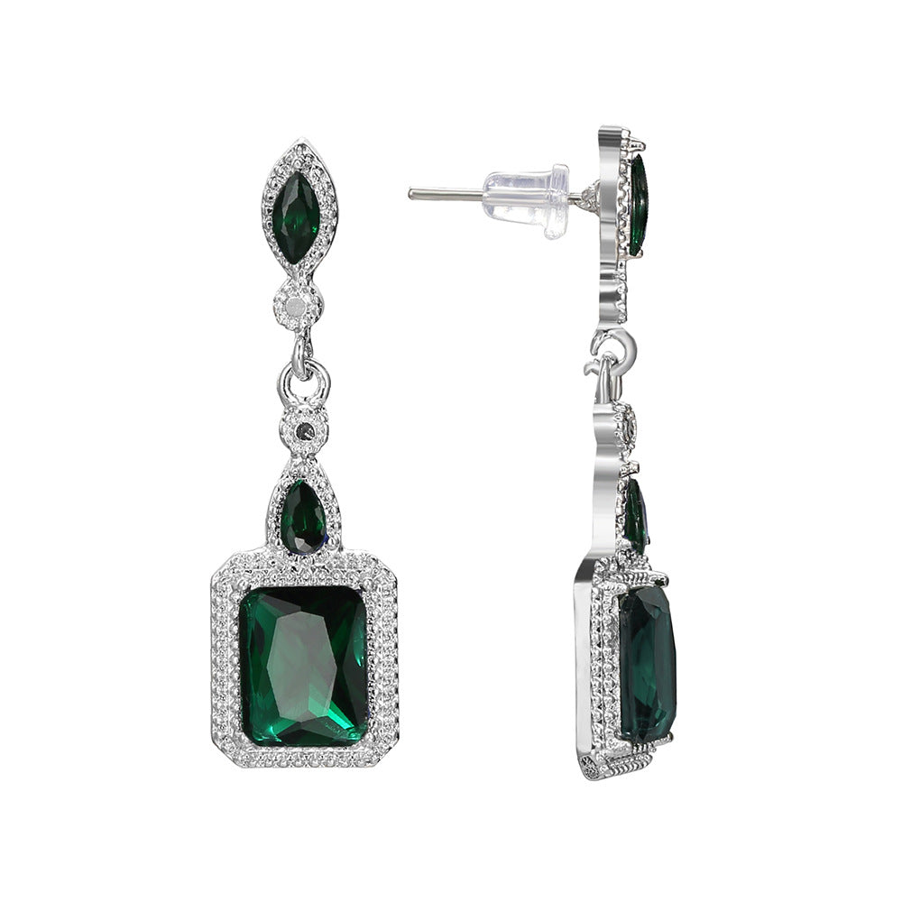 Boucles d'oreilles Clarion Verdance en or blanc