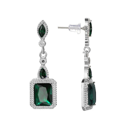 Boucles d'oreilles Clarion Verdance | Or blanc