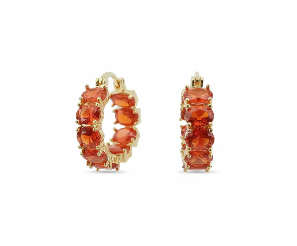 Boucles d'oreilles couronne en or