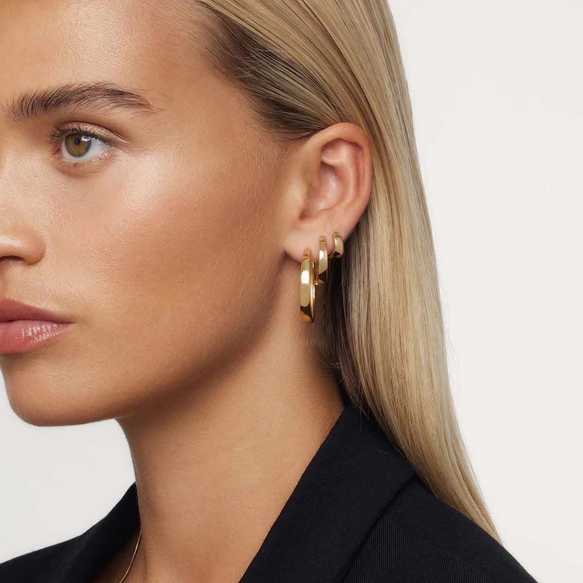 Boucles d'oreilles Gia affirmée en or