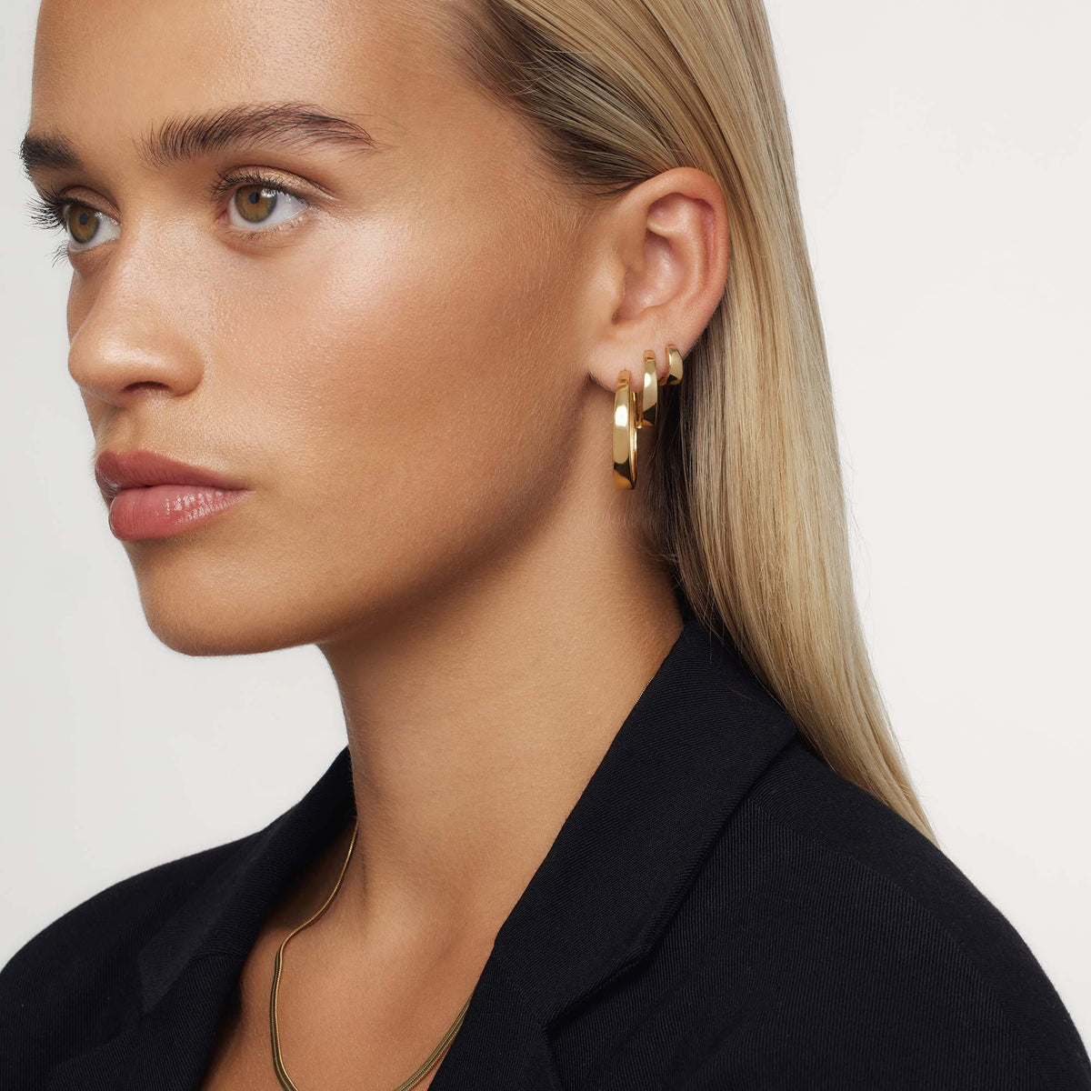 Boucles d'oreilles Gia affirmée en or