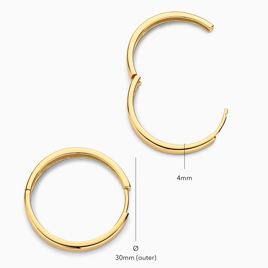 Boucles d'oreilles Gia affirmée en or
