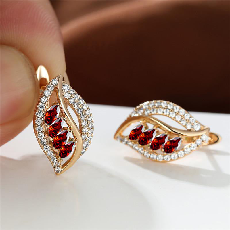 Boucles d'oreilles Isaline Rosavère en or