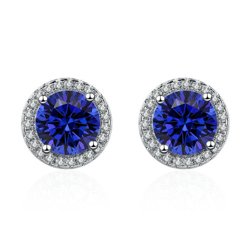 Boucles d'oreilles Lucia Célestine en or blanc