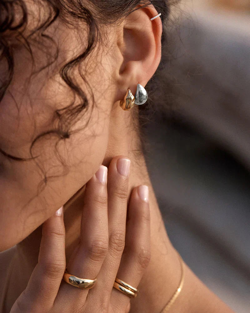 Boucles d'oreilles Mato en or blanc