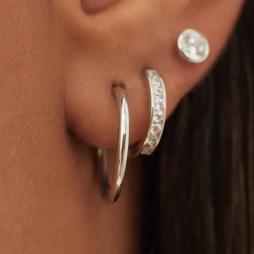 Boucles d'oreilles Noémie Sorel en or blanc