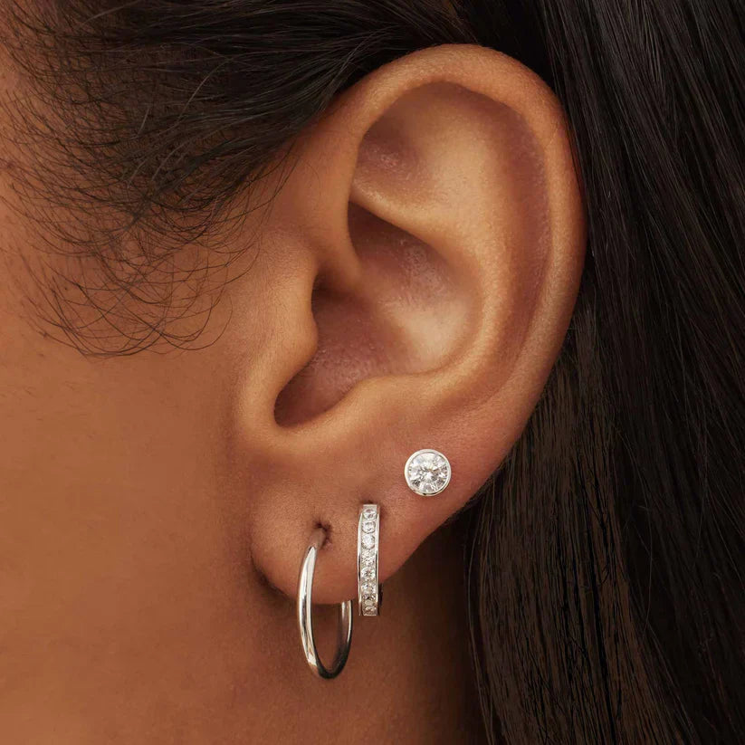 Boucles d'oreilles Noémie Sorel en or blanc