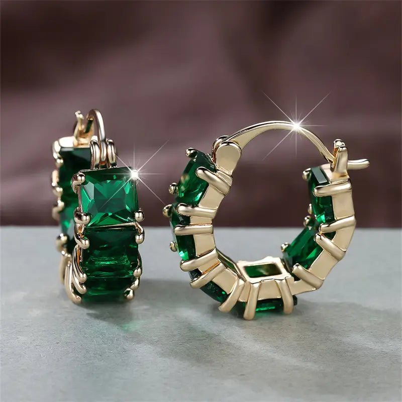Boucles d'oreilles Rowena Emery en or