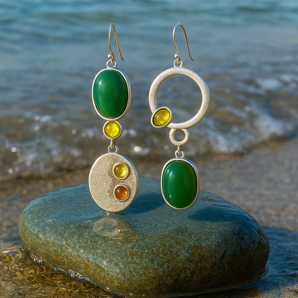 Boucles d'oreilles Sabrina en or blanc