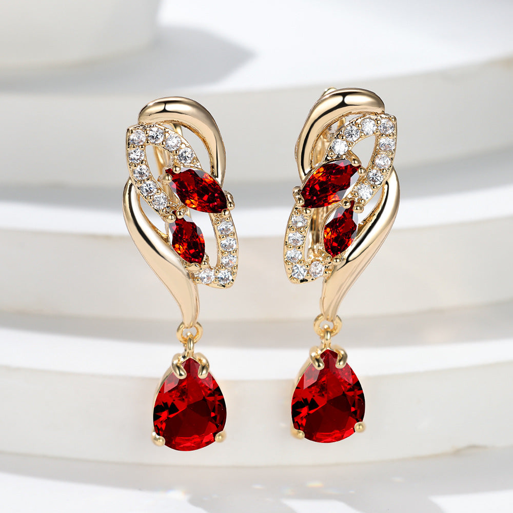 Boucles d'oreilles Saphira Cendrelle en or