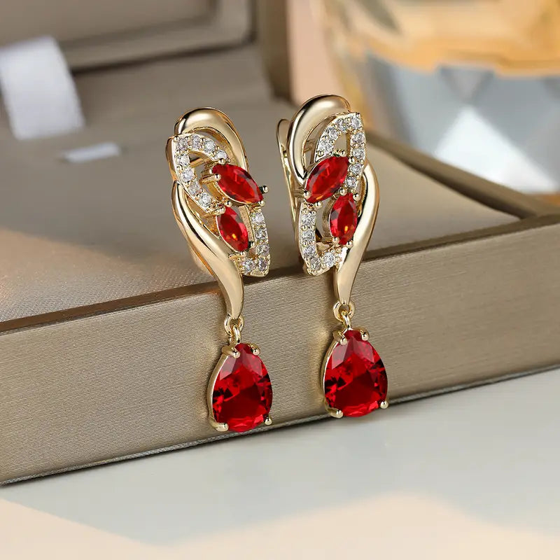 Boucles d'oreilles Saphira Cendrelle en or