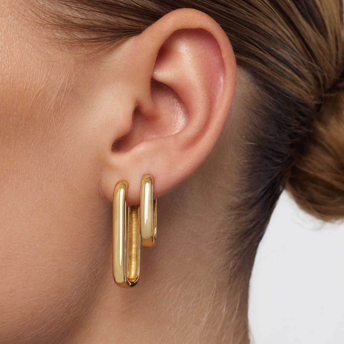 Boucles d'oreilles signature en or