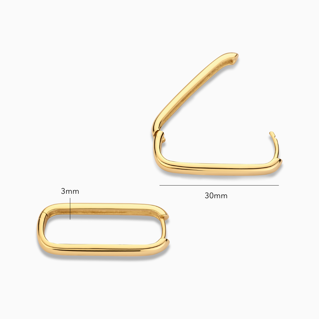 Boucles d'oreilles signature en or