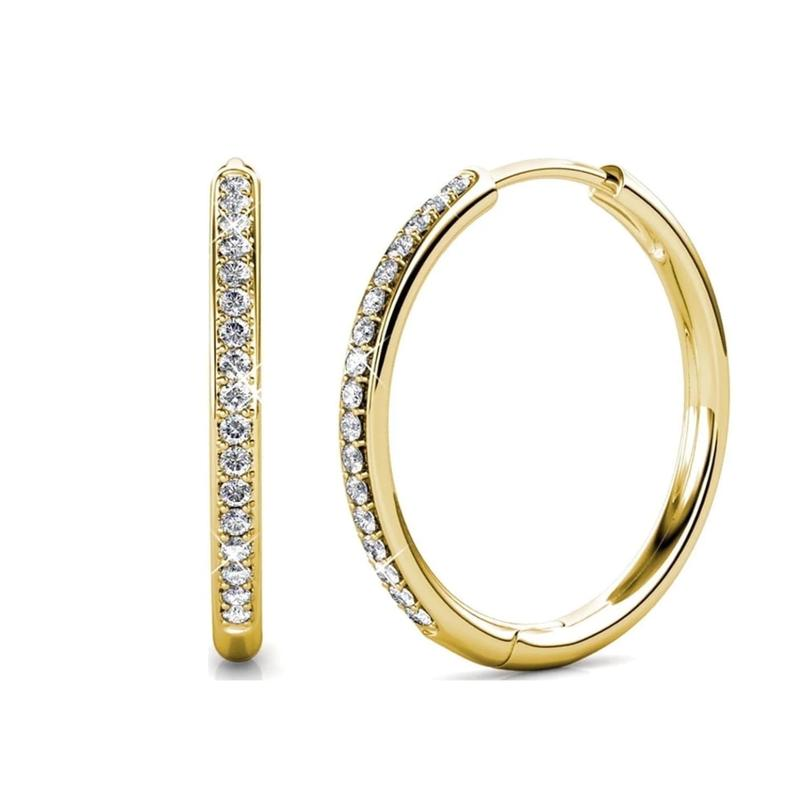 Boucles d'oreilles Sorel pave en or