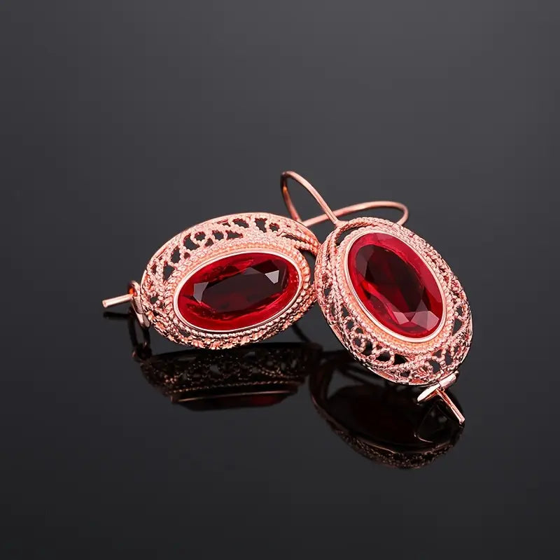 Boucles d'oreilles Talessia Rougefort en or rose
