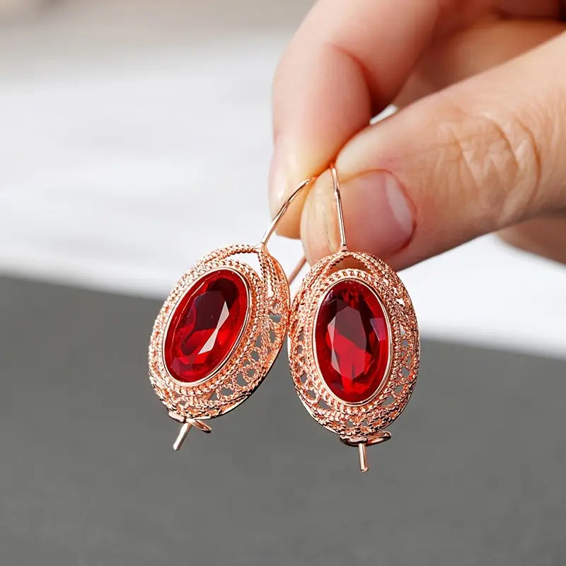 Boucles d'oreilles Talessia Rougefort en or rose