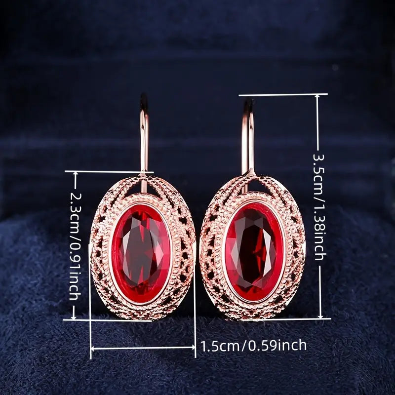 Boucles d'oreilles Talessia Rougefort en or rose