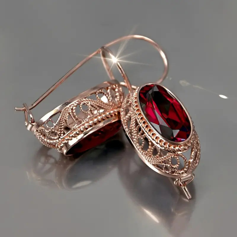 Boucles d'oreilles Talessia Rougefort en or rose