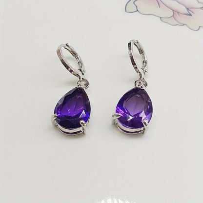 Boucles d'oreilles Tania Améthyste