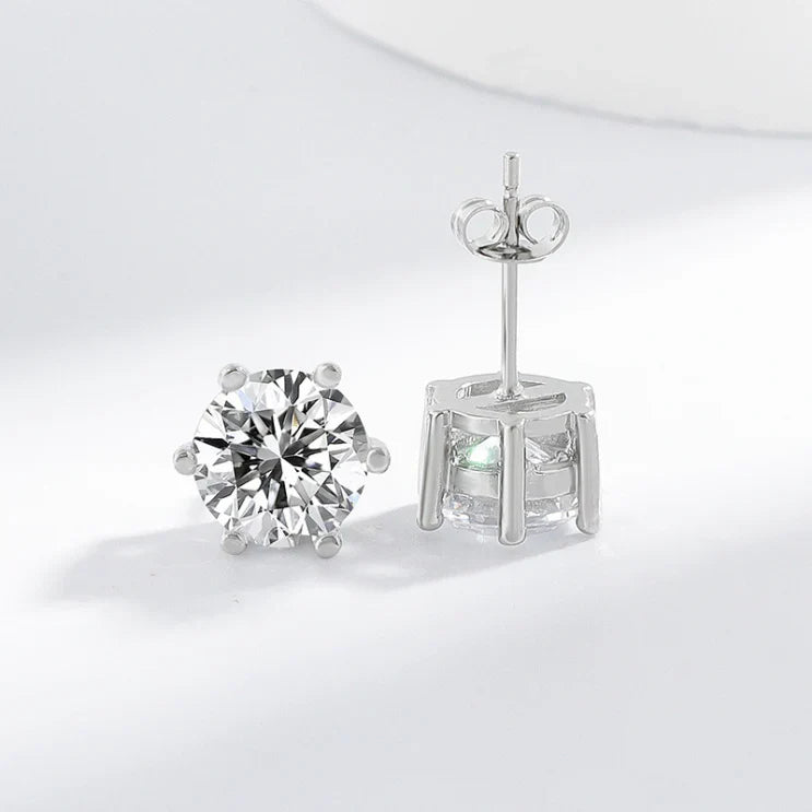Boucles d'oreilles Téra en or blanc