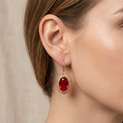 Boucles d'oreilles Thalessia en or rose