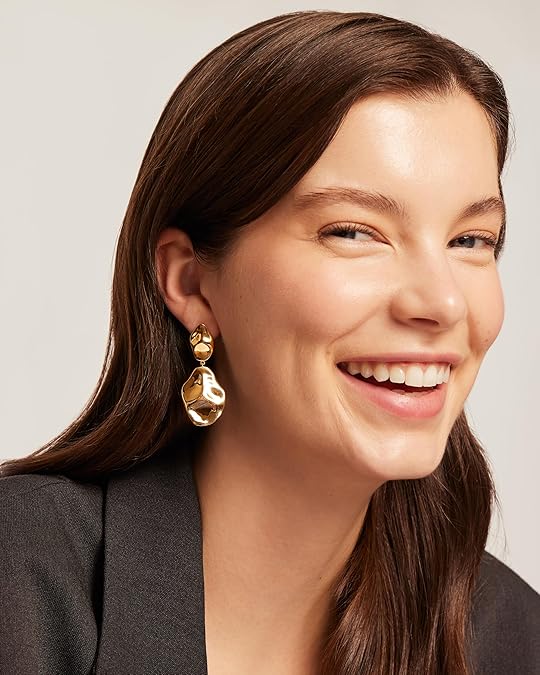 Boucles d'oreilles vague Ondulée en or