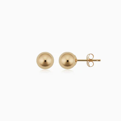 Boucles d'oreilles à boules en or blanc