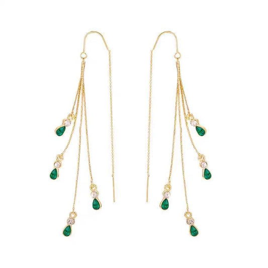 Boucles d'oreilles à franges Calixte Moreau | Or