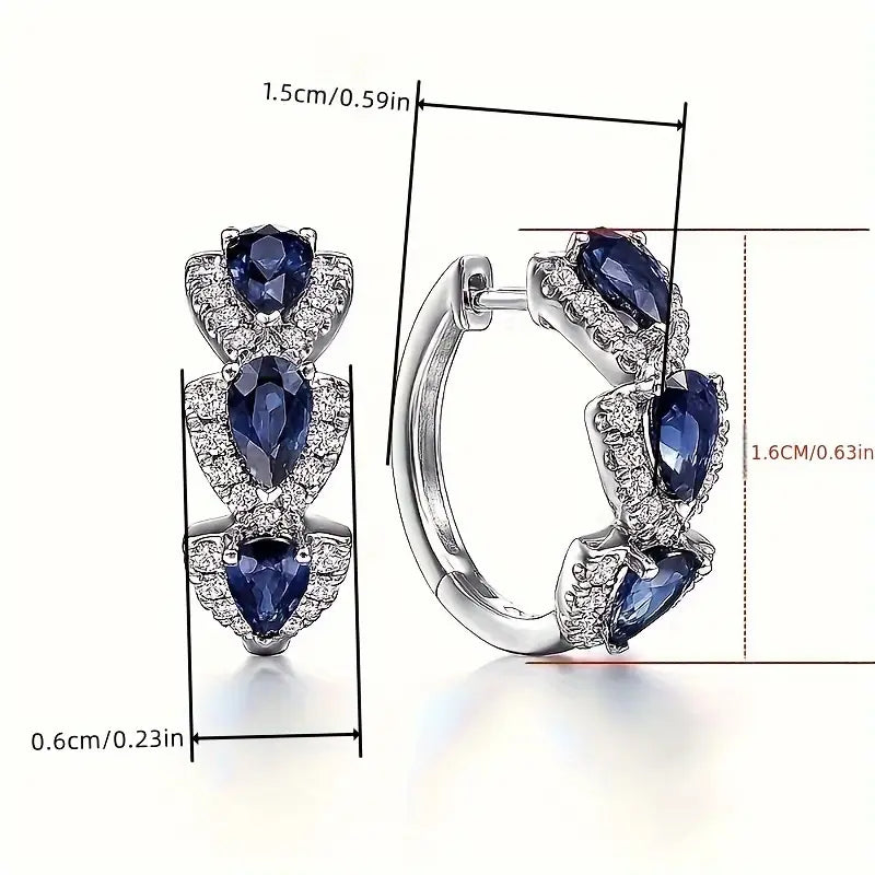 Boucles d'oreilles à rayures avec cristal brillant en or