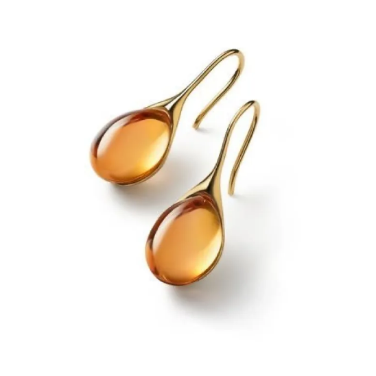 Boucles d'oreilles avec opale Intégrée en or