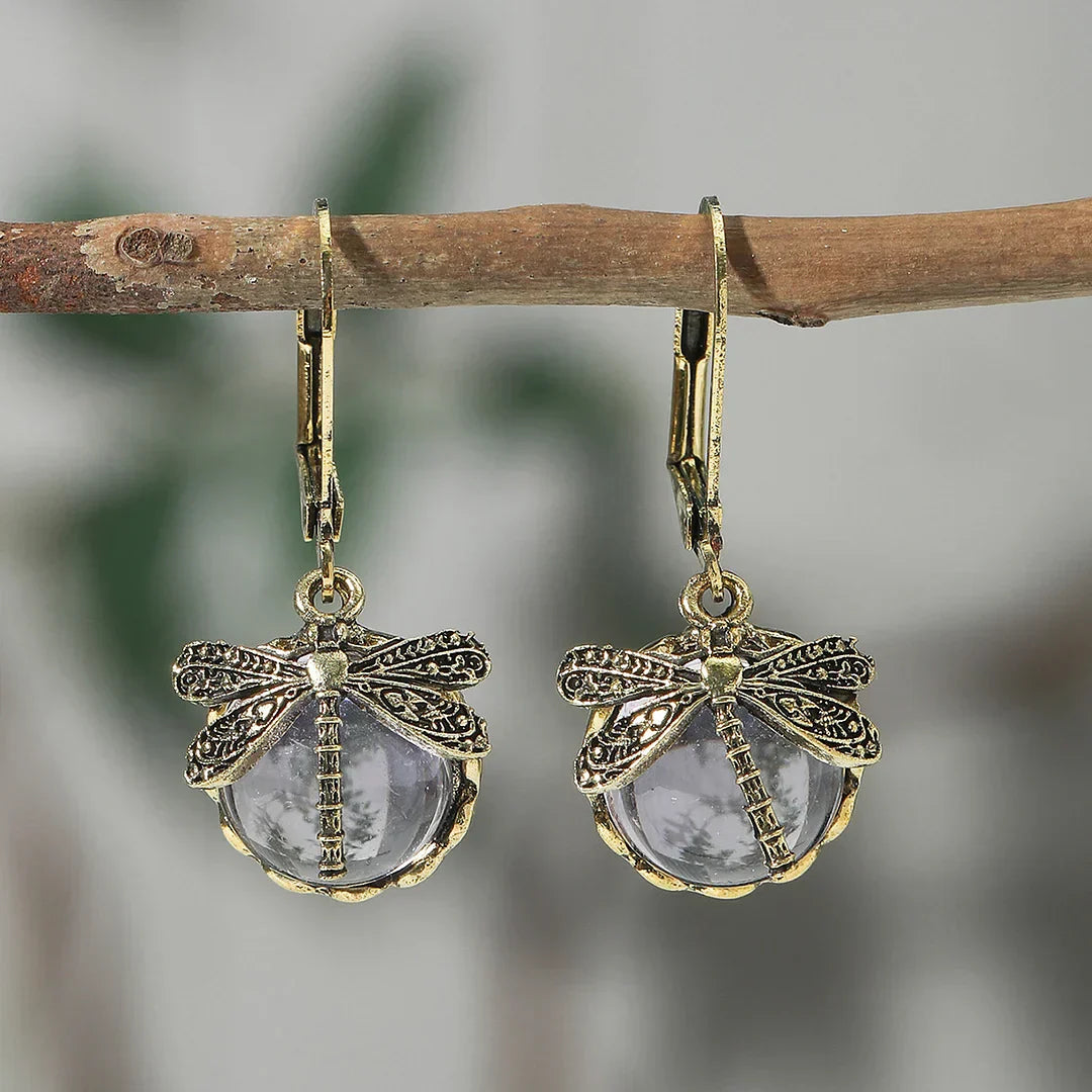 Boucles d'oreilles circulaires antique en or blanc
