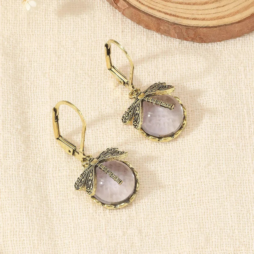 Boucles d'oreilles circulaires antique en or blanc