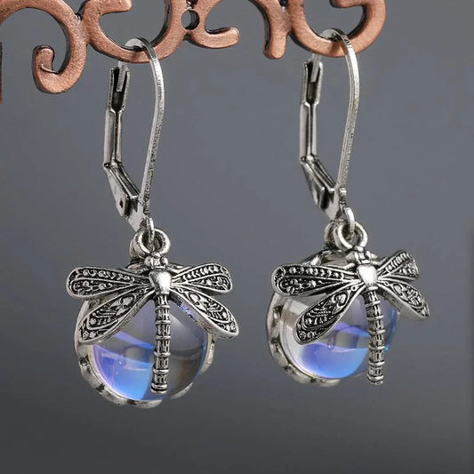 Boucles d'oreilles circulaires en argent antique