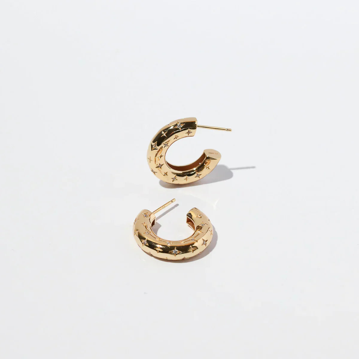 Boucles d'oreilles cosmiques en or