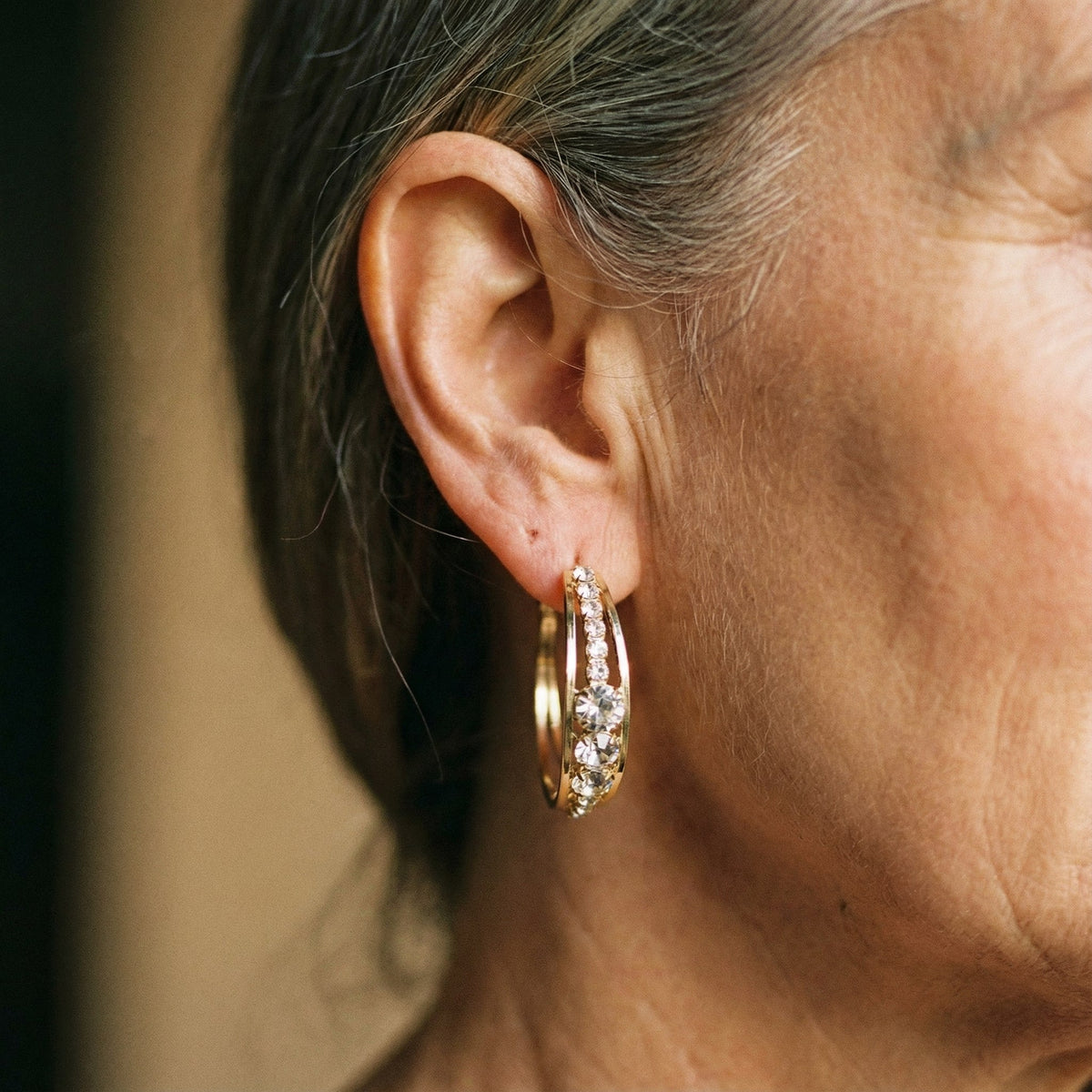 Boucles d'oreilles élégantes en or
