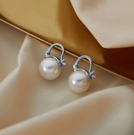 Boucles d'oreilles en or blanc