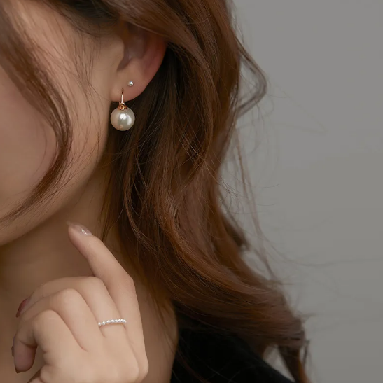 Boucles d'oreilles en or blanc