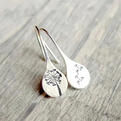Boucles d'oreilles en dentelle argentées