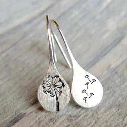 Boucles d'oreilles en dentelle argentées