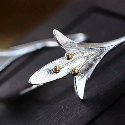 Boucles d'oreilles en fleurs en argent
