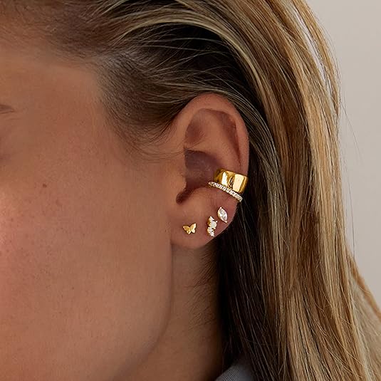 Boucles d'oreilles en forme de poire en or